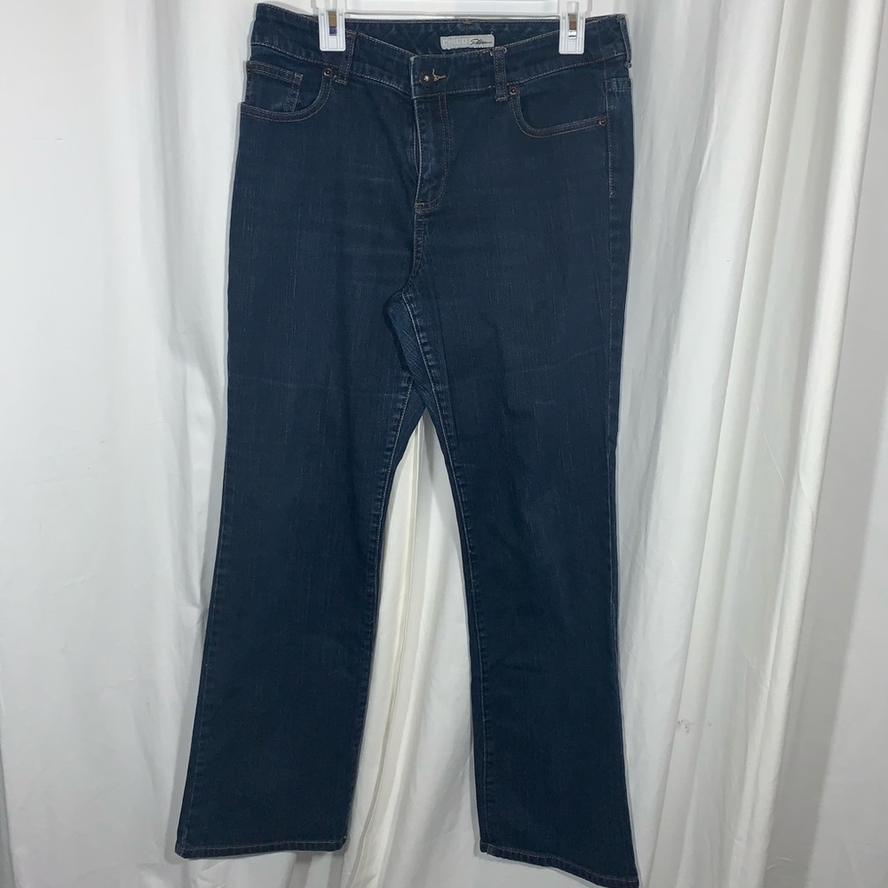 CHICOS Platinum blue jeans